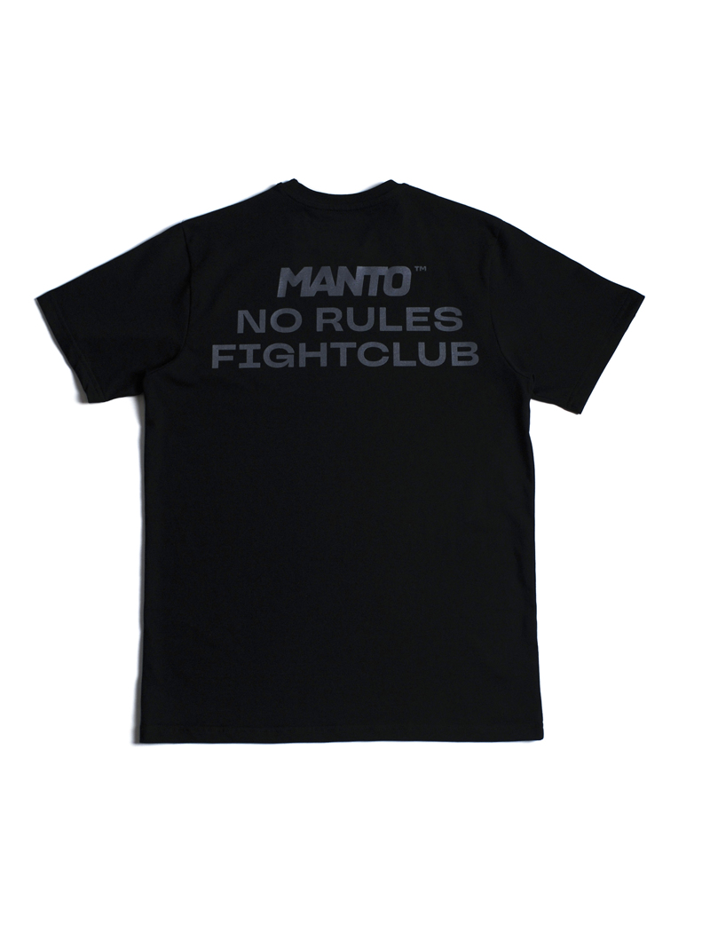 MANTO fight club t-shirt -black